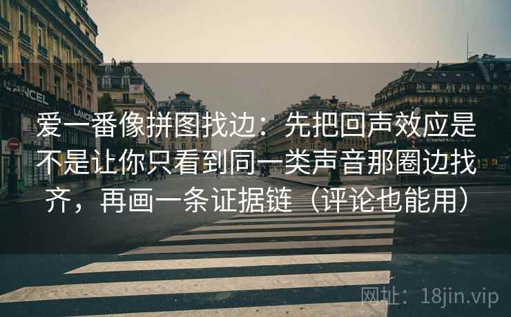 爱一番像拼图找边：先把回声效应是不是让你只看到同一类声音那圈边找齐，再画一条证据链（评论也能用）